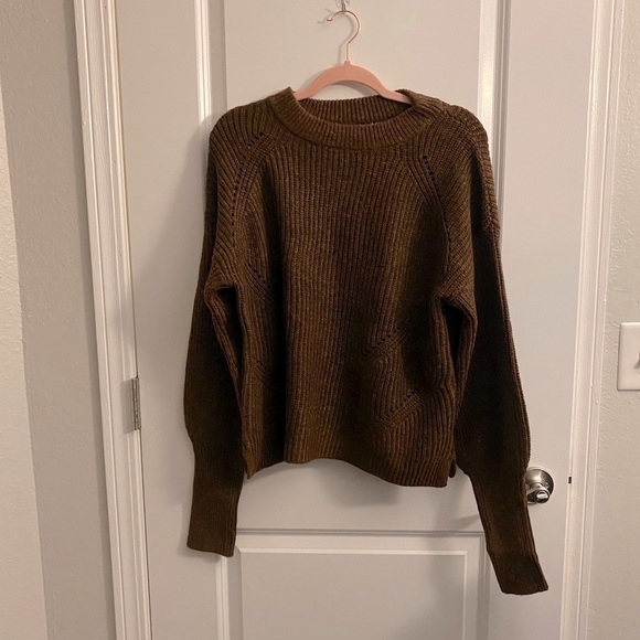 Current Air Sweaters - CURRENT air butterfly sleeve sweater chocolate brown size large